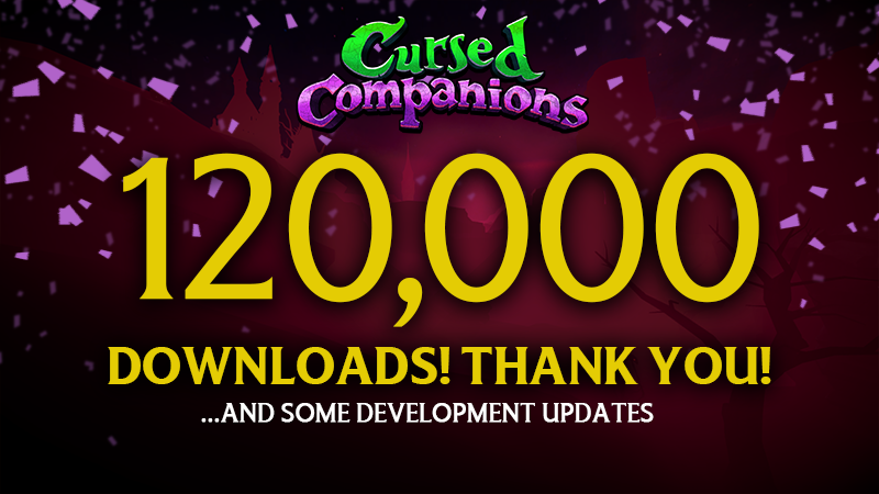 CursedCompani0n's tweet photo. 120,000 downloads!🎉 We've reached a milestone! Thanks so much for your support! 🙏❤️More details below and not to mention, our naming competition is going on right now on our Discord!

➡️https://t.co/oMJCEn8sYx