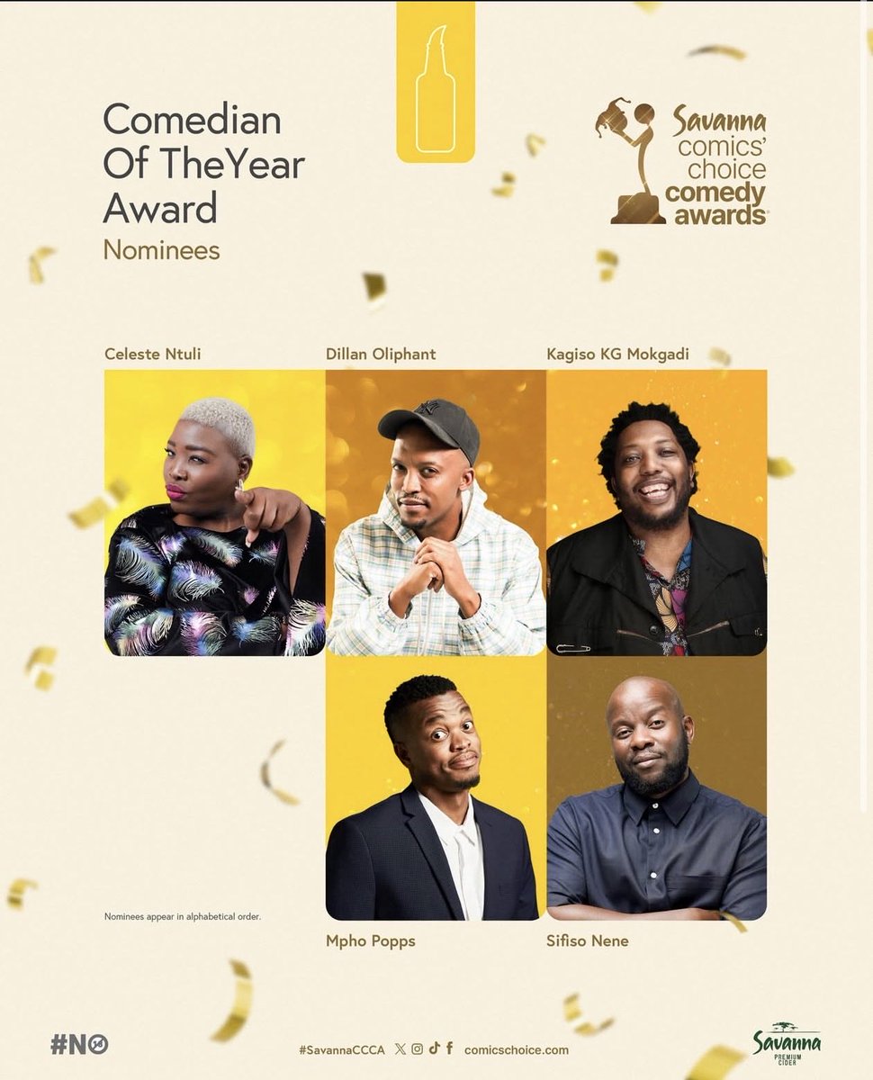 You’re talking to the most nominated comedian at this year’s South Africa’s Comedy comics choice awards. Don’t ever lie on my name