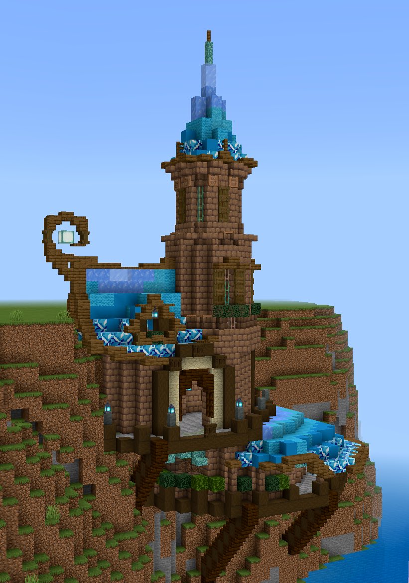 jari53_game's tweet image. 水色の洋風ハウス🩵
#Minecraft #Minecraftbuilds #minecraft建築コミュ #夜空の夏