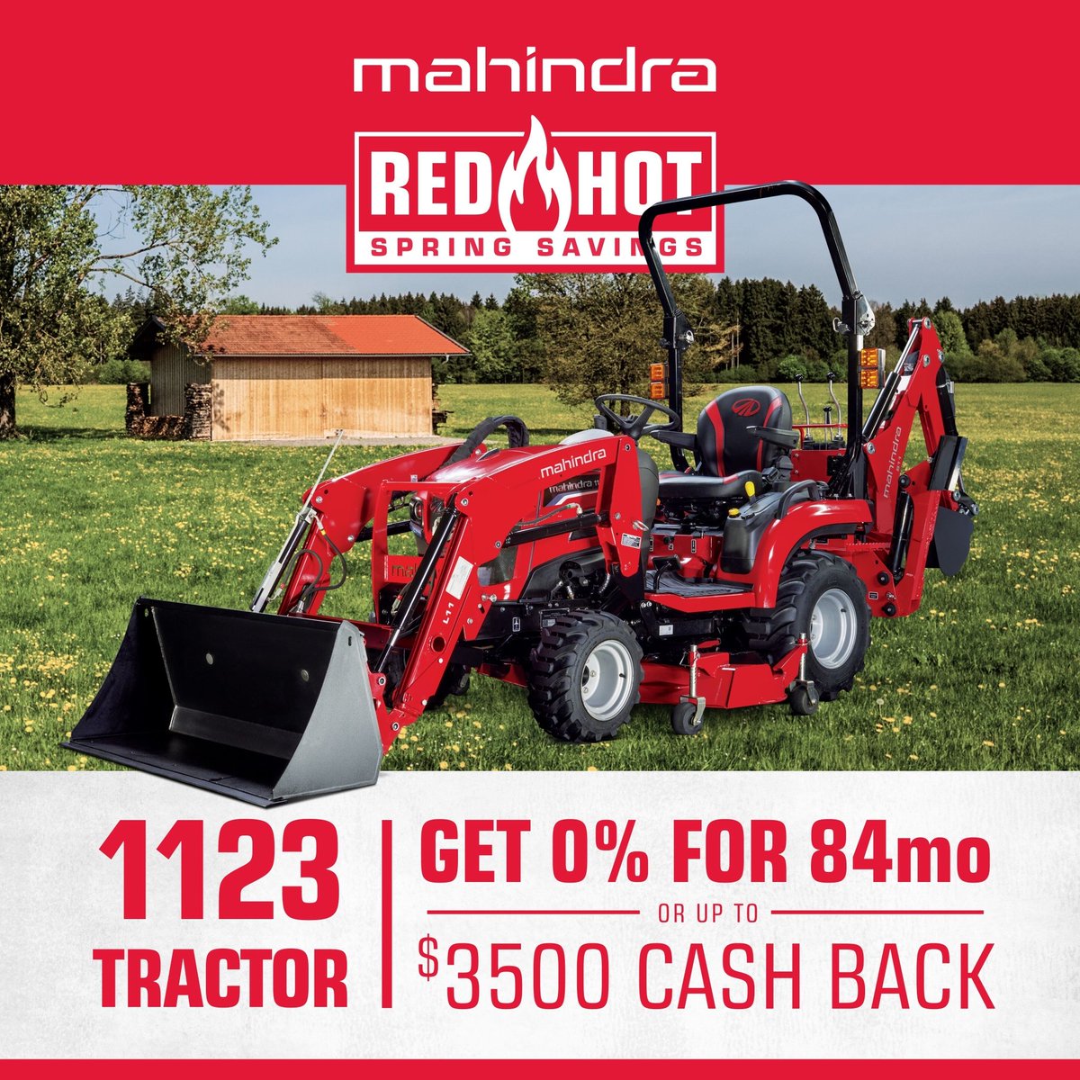 ValpoMotors's tweet image. See why Mahindras are worth their weight in steel. Get yours with 0% for up to 84months AND up to $2000 cash back OR up to $4,500 cash back. Call us today at  (219) 462-3121!
.
.
.
#ROXOROffRoad #Mahindra #Farming #ModernFarming #FYP #Spring2026