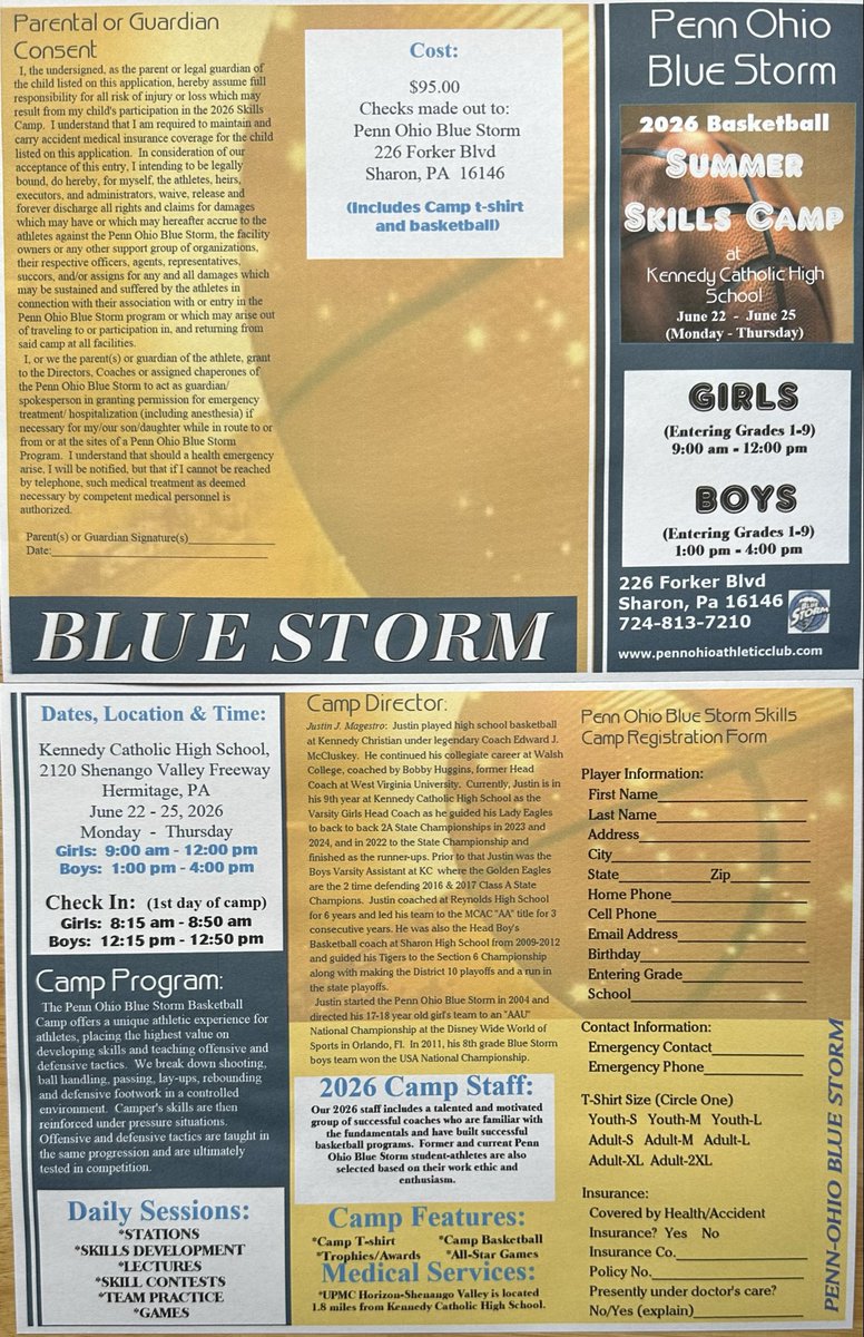 JustinMagestro's tweet photo. Blue Storm Skills Camp is coming soon June 22-25. Boys &amp; Girls K-9th. School is nearly over &amp; Summer is almost here. Champions are made in the off season &amp; when no one is watching 👀.  Best Swishes🙏✝️🏀💪⛈️ @drewmagestro @maliamagestro @MagestroBella @giomagestro @BobGreenburg https://t.co/6CnppmtXI5