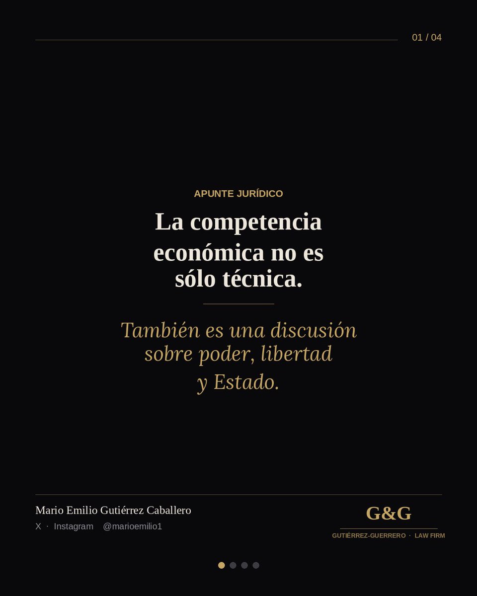 marioemilio1's tweet image. El derecho de la competencia no es sólo técnica.
 
Detrás de cada regla hay una pregunta de fondo: ¿cuánto confiamos en el mercado y cuánto poder correctivo reconocemos al Estado?
 
Ahí empieza, en serio, la discusión antitrust. #Antitrust #CompetenciaEconómica