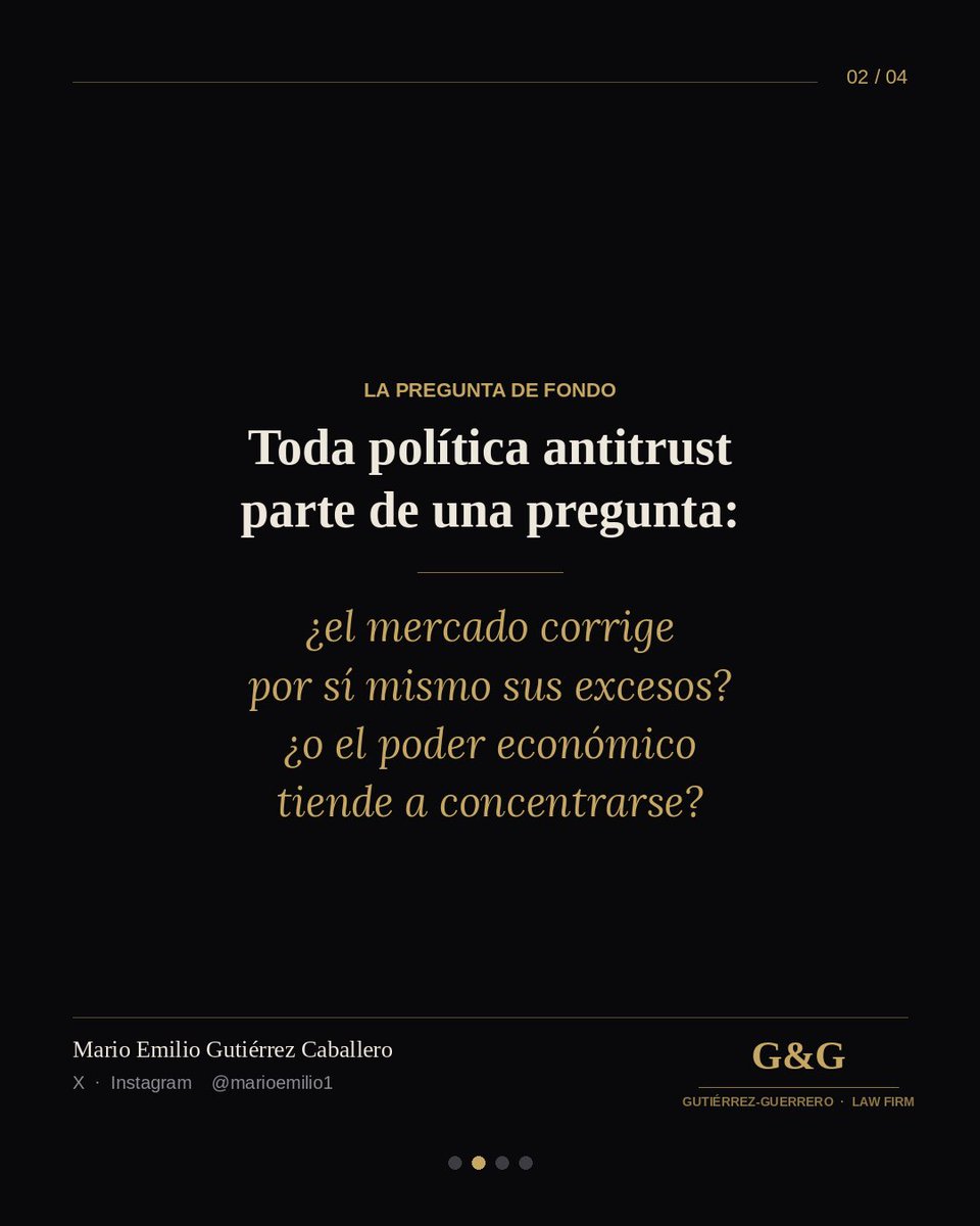 marioemilio1's tweet image. El derecho de la competencia no es sólo técnica.
 
Detrás de cada regla hay una pregunta de fondo: ¿cuánto confiamos en el mercado y cuánto poder correctivo reconocemos al Estado?
 
Ahí empieza, en serio, la discusión antitrust. #Antitrust #CompetenciaEconómica