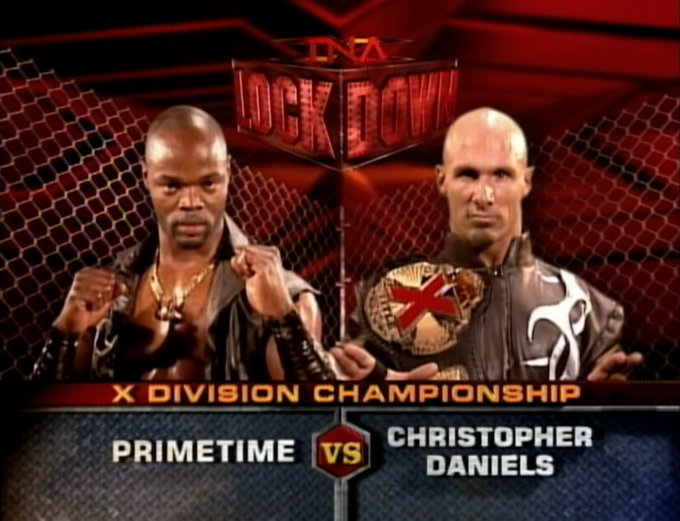 wrestle_hist's tweet image. 4/24/2005    

Christopher Daniels defeated Elix Skipper in a  Steel Cage Match to retain the X-Division Championship at Lockdown from the Impact Zone in Orlando, Florida.    

#TNA #Lockdown #ChristopherDaniels #TheFallenAngel #ElixSkipper #SteelCageMatch #XDivisionChampionship