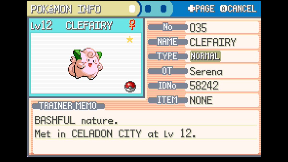 shgabs's tweet image. Full odds Shiny Clefairy from Celadon City's GameCorner! #shiny #pokemon #shinypokemon #fullodds #retrogaming
