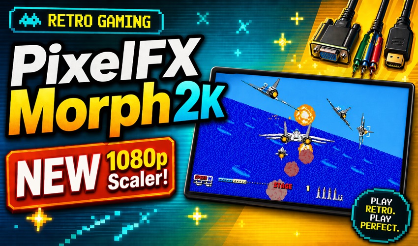 AmigamagazineGA's tweet photo. PixelFX Morph 2K announced: a new 1080p scaler for retro gaming consoles https://t.co/3Hs4mcDvPM #RetroHardware #RetroConsoles #1080pScaler #VideoScaler #Upscaler #GameScaler #retrogaming https://t.co/amq9FzYQY6