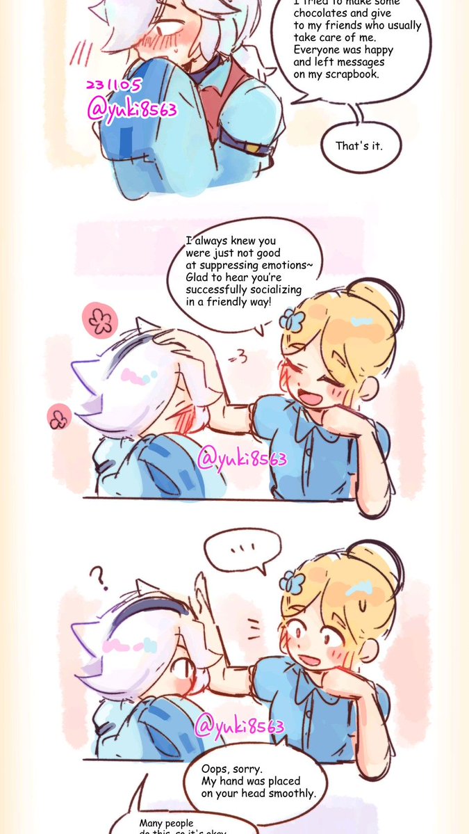 melodiebs2005's tweet image. encrotre mas sobre loca de colette mire que ternura como piper quiere su perrito 
creditos a yuki su arte ❤️
#brawlstars #colette  #piper