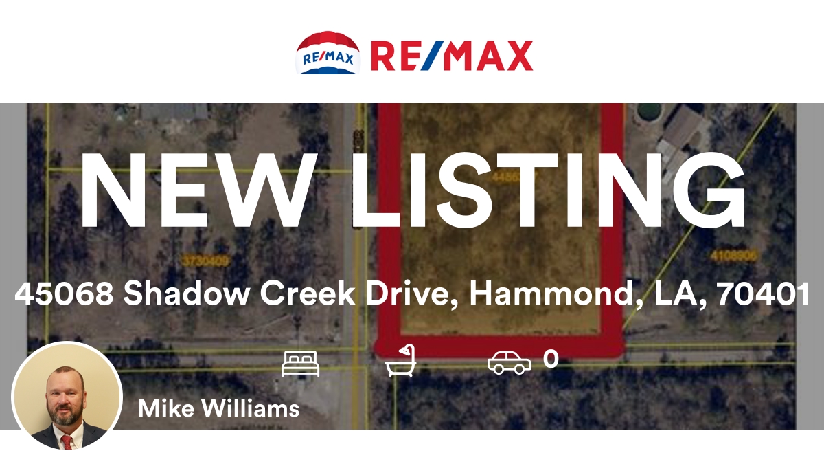 mwil82's tweet photo. 📍 45068 Shadow Creek Drive, Hammond, LA, 70401

My latest listing on RateMyAgent.
Sales Agent 995696855
https://t.co/r59T1s3WNH

...
#ratemyagent #realestate https://t.co/qU9zYcorG1