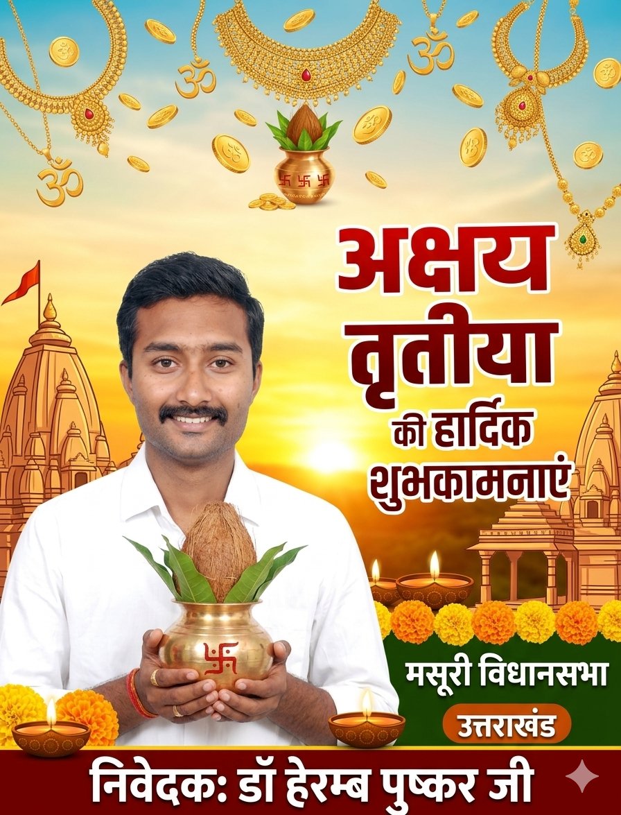 herumbpushkar's tweet image. Warm greetings on the auspicious occasion of Akshaya Tritiya.
May prosperity, growth, and happiness reach every home. 🙏
#AkshayaTritiya #PublicService