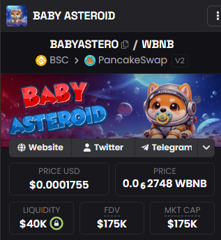 easyforshopping's tweet image. IYKYK, Baby Asteroid will be the next runner after Asteroid

Almost 2x guys

Be the top blast on #BNB?

@BabyAstero