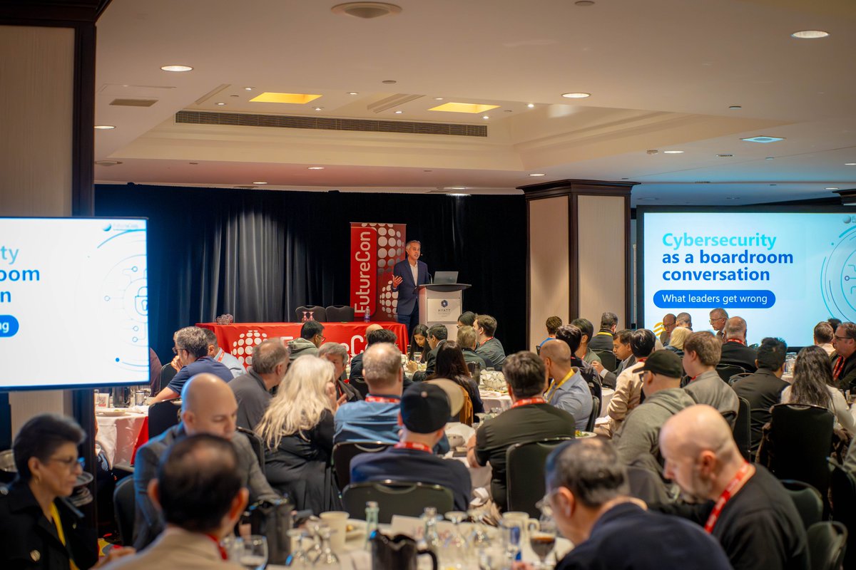 FutureConHQ's tweet photo. Yesterday’s #FutureCon conference in Toronto delivered an outstanding day of insight, connection, and #CyberSecurity conversation 🔐🇨🇦 Thank you again to everyone who made this event such a success. We’re excited to continue the conversation in 📍Seattle on May 7th! 🎟️ https://t.co/TCUvK4wX8G