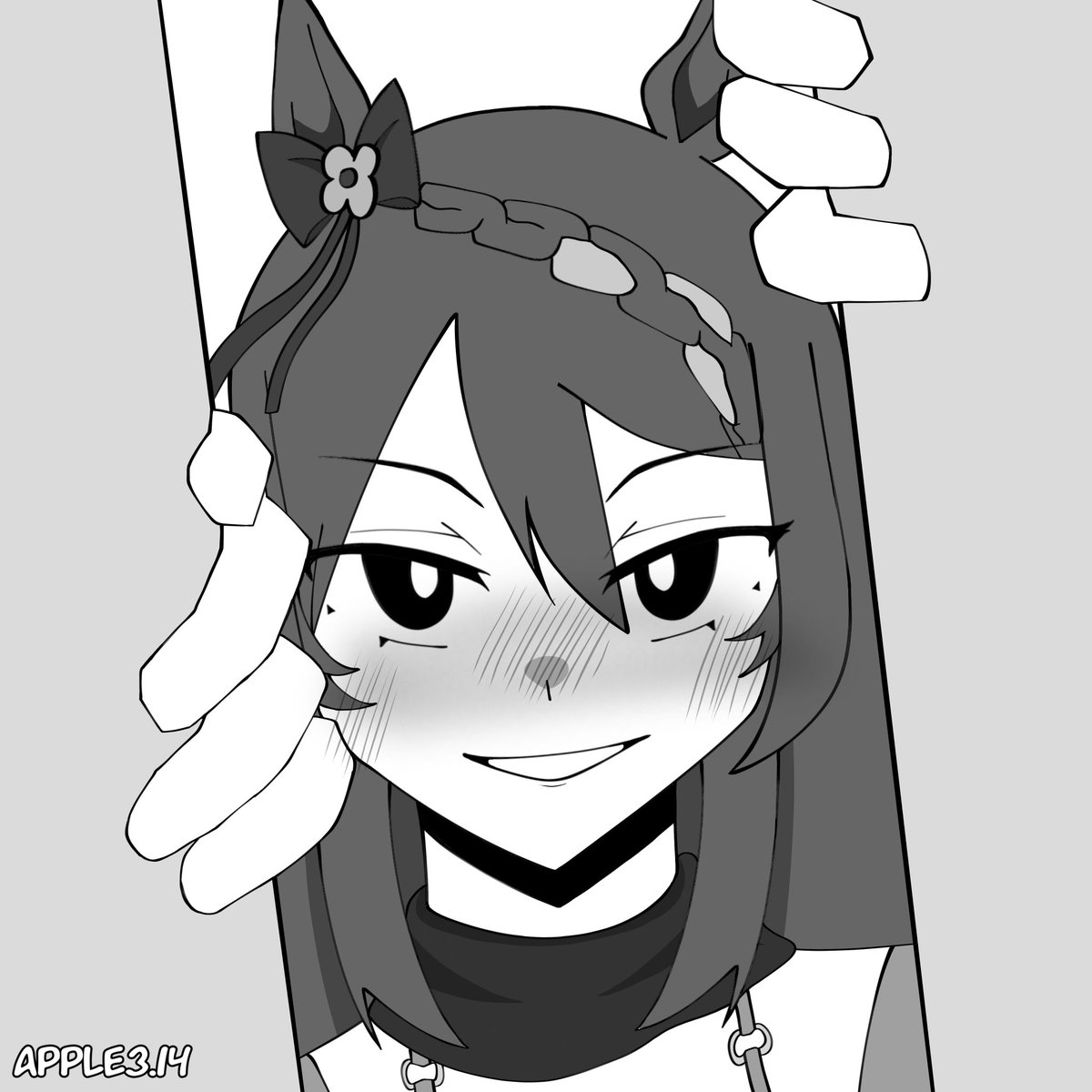 app1ep1ee's tweet photo. Super Creek art, this thing is weird

 #umamusume #UmaMusumeCinderellaGray
#SuperCreek #又娘 https://t.co/9w6rVN2W1d