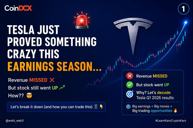 AnRekt_1101's tweet photo. 🚨 Tesla just proved something CRAZY this earnings season…

Revenue MISSED 
But stock still went UP 
How?? 🤯

Let’s break it down (and how you can trade this) 
#TheWallStreetFestival  #LearnKaroCryptoKaro https://t.co/9iP3wxsIqX