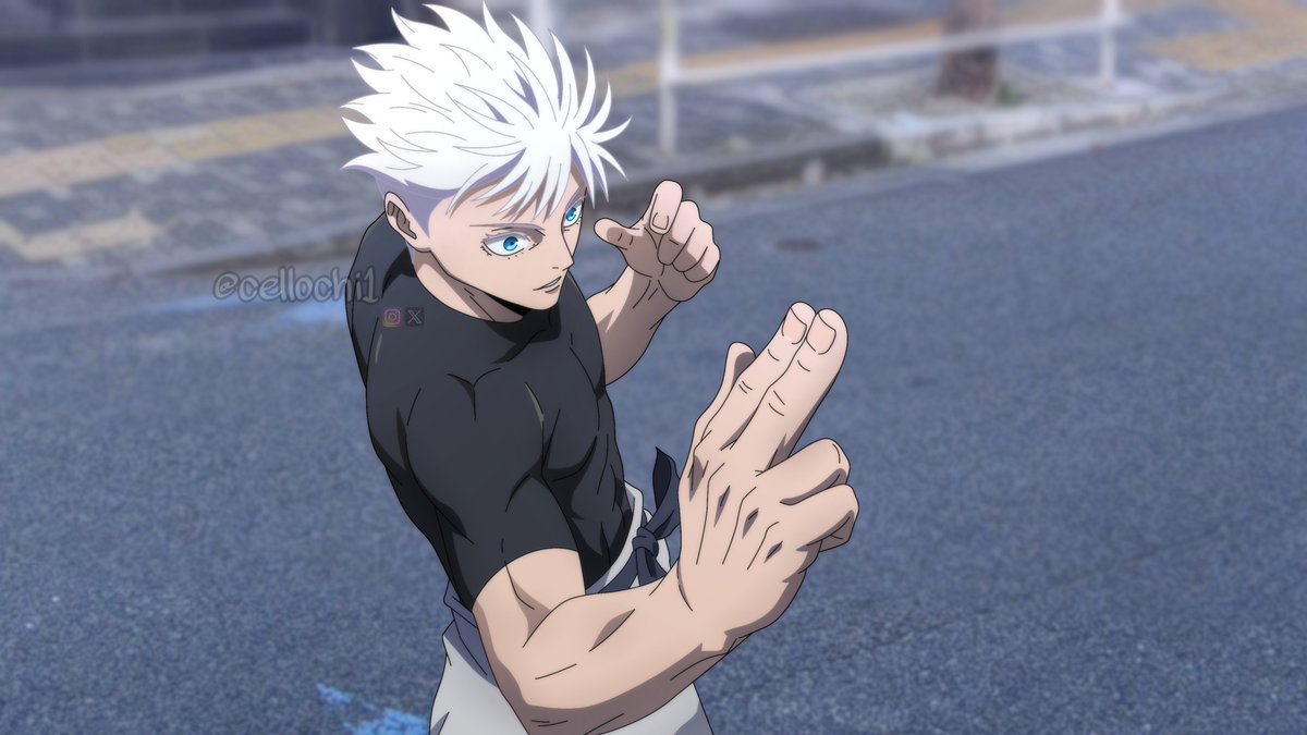 Cellochi1's tweet photo. Satoru Gojo in Anime Style!!! fake screenshot! https://t.co/RMJC3TEj35