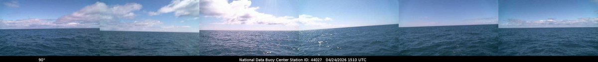 NWSCaribou's tweet image. Beautiful but chilly afternoon on the Gulf of Maine Coastal Waters. Here is a camera shot from the buoy located 20nm SE of Jonesport. Winds NNE @ 8kt, gusting to 10kt with 2ft seas every 8 seconds. Air Temp 41°F, Water Temp 39°F. #MEwx #Maine