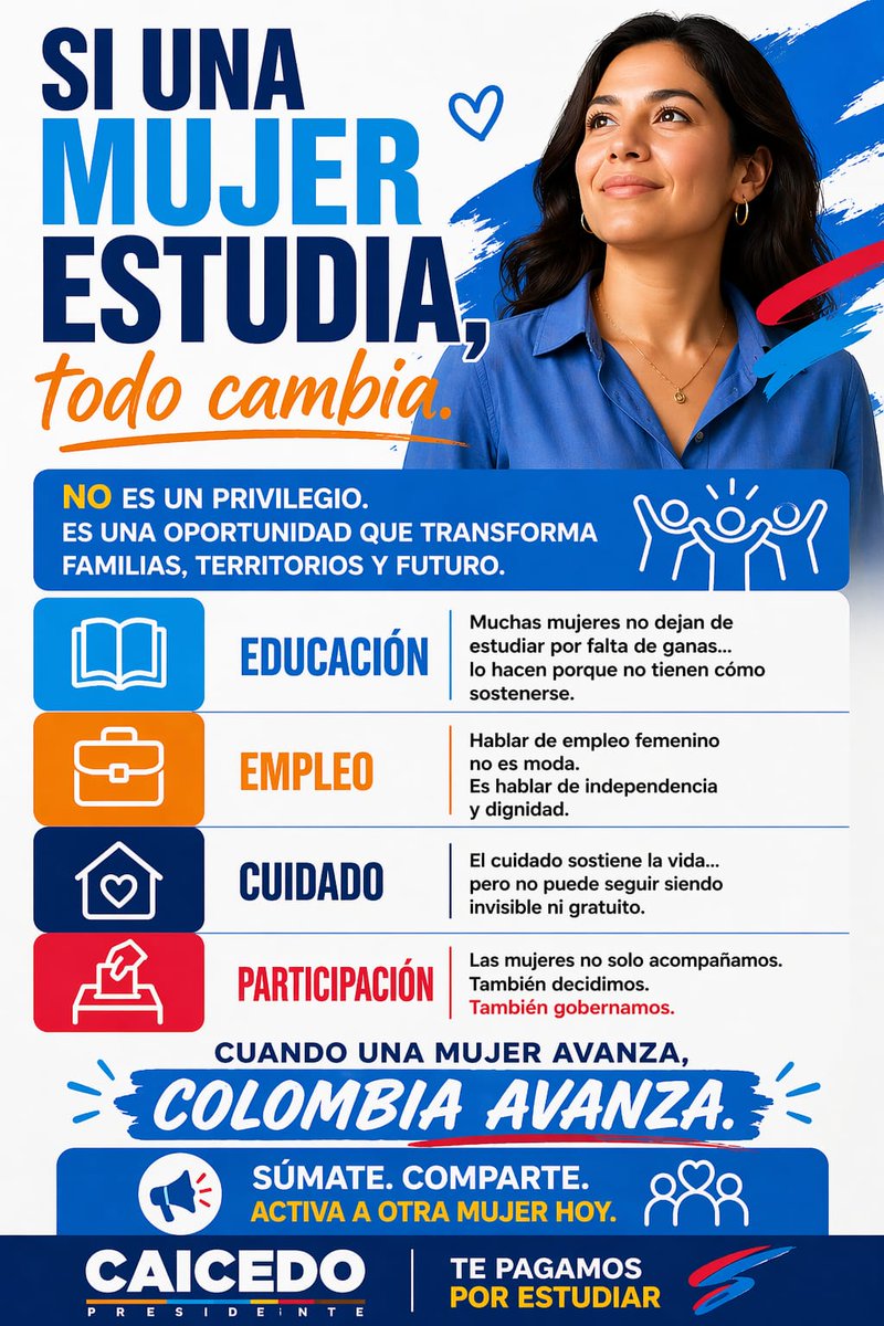 Muchas mujeres no tienes la oportunidad de terminar sus estudios por que deben elegir entre cuidar a sus hijos, darles alimentos, cuidar de su familia y sostener la  <a href="/carlosecaicedo/">Carlos Caicedo</a> es la oportunidad de que esta historia de la mujer cambie