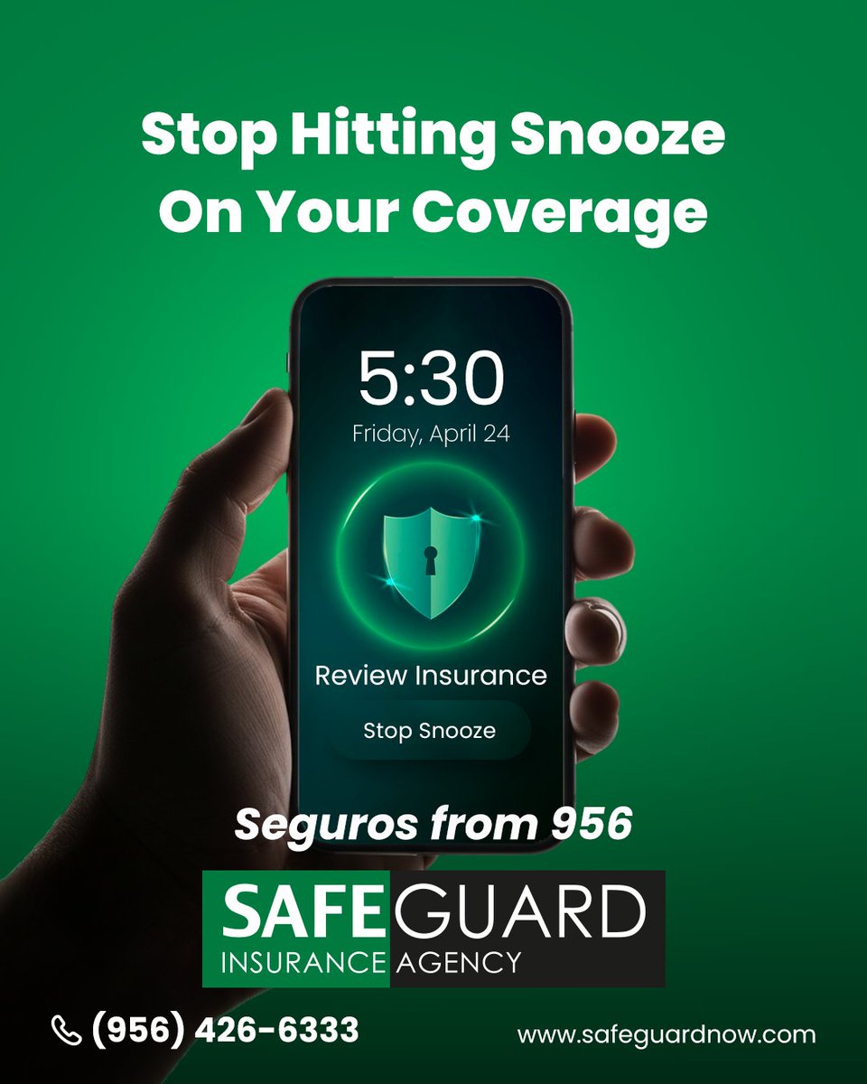 SafeGuardNowtx's tweet image. Adulting comes with a lot of responsibilities, and some are easier to put off than others. Reviewing your insurance coverage is one of those things that often gets pushed to “later.”

The good news? You don’t have to figure it out alone. 

#StressAwarenessMonth #AdultingIsHard