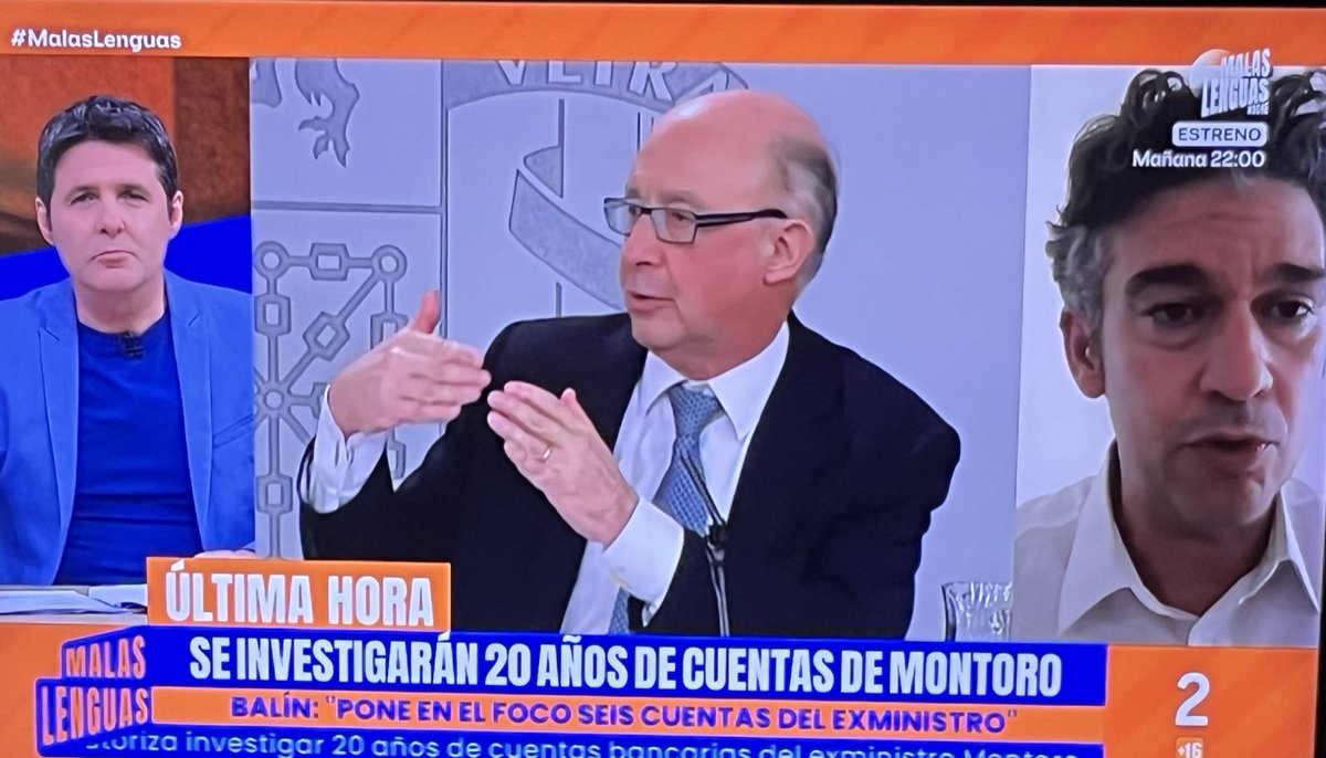 Ritaalberdi's tweet photo. Mateo Balín informa de que el Juez que lleva el caso de Cristóbal Montoro 🔴autoriza a investigar 20 años de cuentas bancarias del ex-super-ministro del PP 
Por fin! https://t.co/5e1VOnJlZl