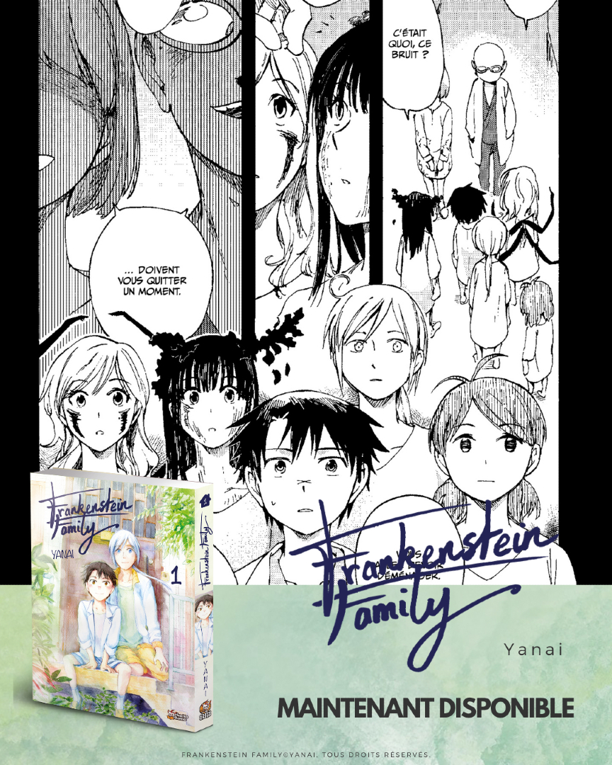 CHATTOCHATTOFR's tweet image. Une famille… pas comme les autres 👀

Entre expériences et quotidien, la normalité n’existe pas.

Frankenstein Family — série terminée (2 tomes), dispo en librairies et magasins spécialisés.

#manga #sliceoflife #vendredilecture