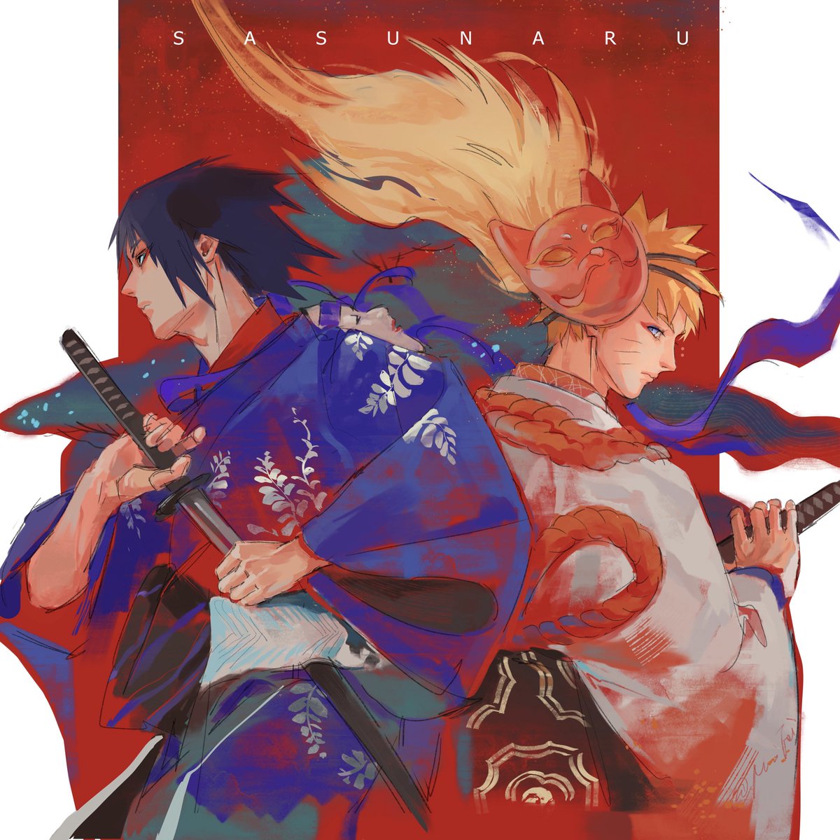 彩面華 #サスナル #sasunaru #佐鸣