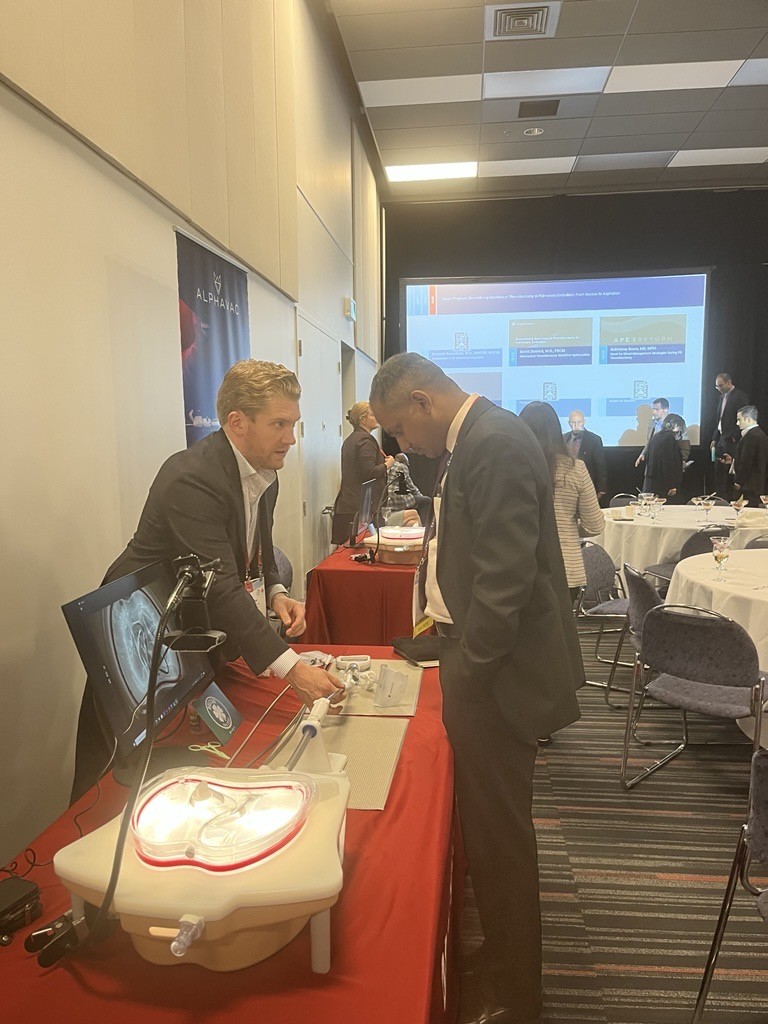 AngioDynamicsCV's tweet photo. Hands-on learning took center stage yesterday at #SCAI2026! From hands-on PE workshops to our PE-focused satellite session led by experts, Dr. David Zlotnick, Dr. Kenneth Rosenfield, Dr. Sukhdeep Basra, and Dr. Maya Serhal. 

Risk Info: https://t.co/Vxf0mNw9wS

UC/NA/SM/4318 https://t.co/zmhUNjf0o6
