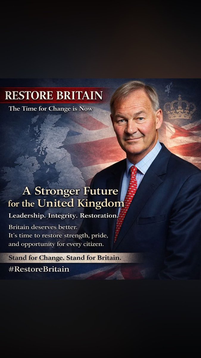 I stand for Restore Britain Rupert Lowe the only man for the job 🇬🇧🇬🇧
