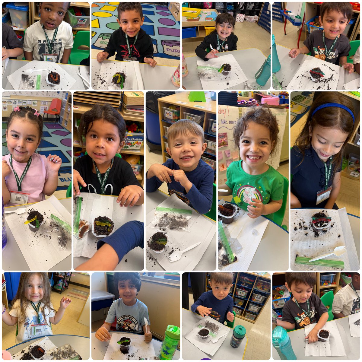 PB_Cheesequake's tweet photo. Guess what?? Ms. Ana and Ms. Dana’s class ate dirt and they loved it! 😉 🪴 https://t.co/LjfAYkRx0V