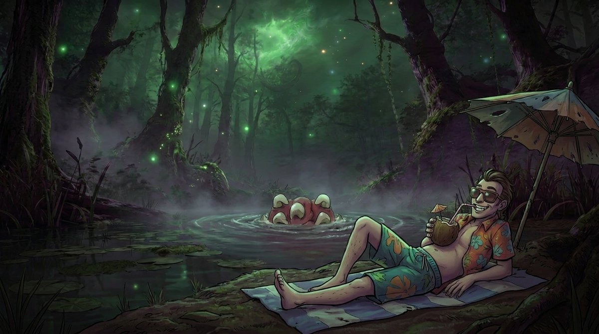 crawju's tweet photo. “TGIF”

.....the swamp doesn’t care what day it is

only who’s paying attention

enjoy the weekend…
just don’t forget where you are

#tgif #crawju #kaiju #memecoin https://t.co/mciwrwr9UJ