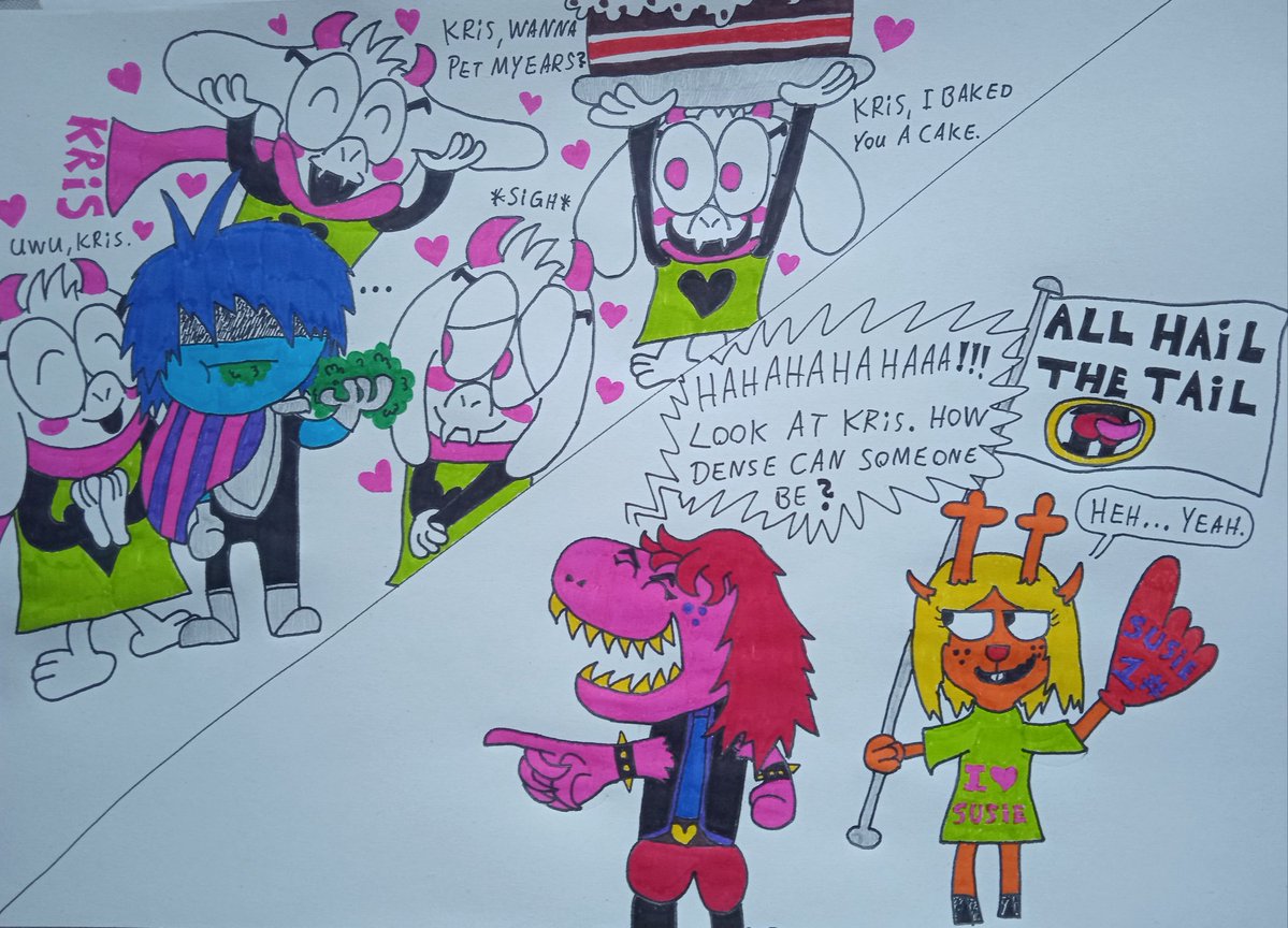 Fluffy20258Boi's tweet image. #kralsei #suselle #Deltarune

How dense can ya be?