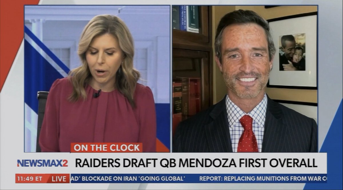dougeldridge's tweet image. ICYMI: Happy to join the lovely and talented @TracySabolDC on @NEWSMAX, to discuss the first night of the #NFLDraft and why it highlighted a resurgence of faith, fortitude, and character—both on and off the field.

#Building | #NFL