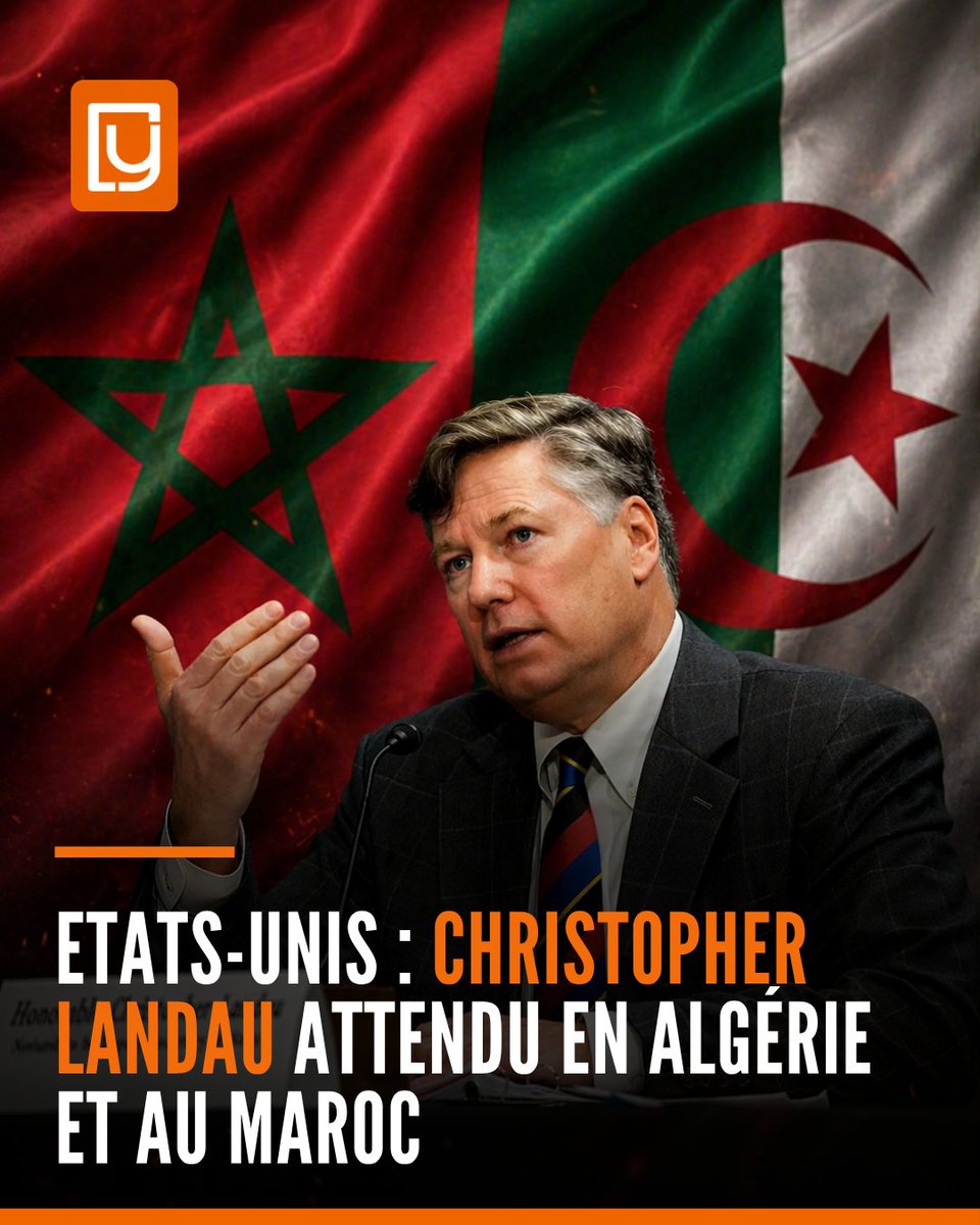 yabiladi_fr's tweet image. 🚨 Le secrétaire d’État adjoint au Département américain d’État, Christopher Landau, se rendra en Algérie et au Maroc du 27 avril au 1er mai. 🇺🇸
🔗: yabiladi.com/articles/detai…

#ÉtatsUnis #Algérie #Maroc #Visite #Politique #Actualité