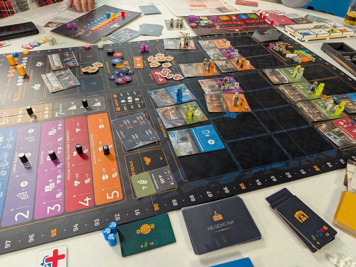 I think the big reason for my Hegemony addiction lately is it reminds me of a lot of games I played in the 2000s: Complexity with a purpose.

Many "complex" games I see today feel like complexity for the sake of it. Once you understand the machine of Hegemony, every little rule