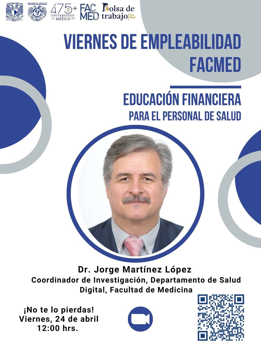 EducFinanSalud's tweet photo. Viernes de empleabilidad FacMed
https://t.co/WiKVMWf1pb https://t.co/xFxVTnp6Xm
