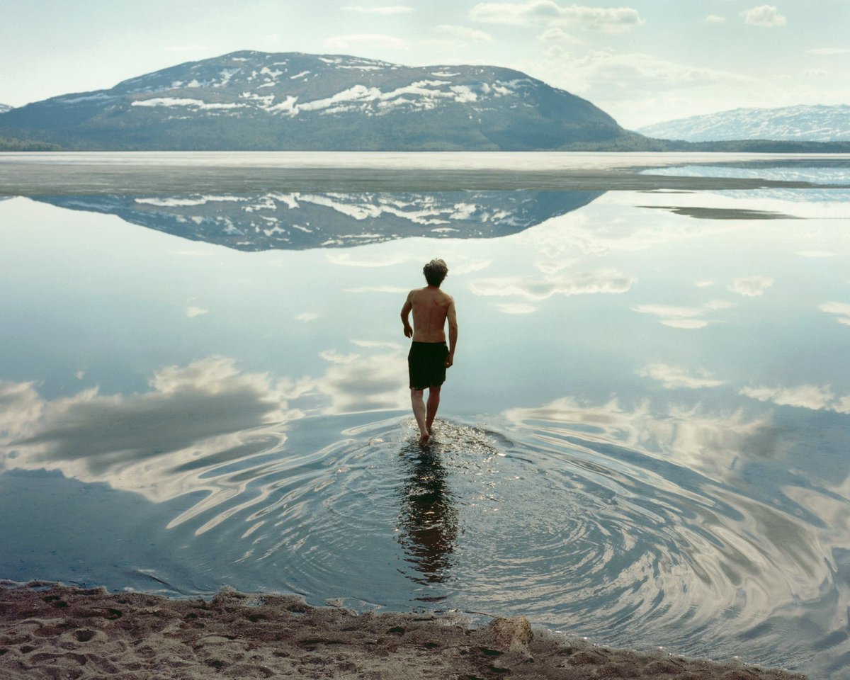 vladimir de fontenay, director of sukkwan island, and photographer vincent desailly made a photo essay of the filming of the movie. it features photos of swann arlaud, woody norman, and the scenery. below are all photos of swann i could find

🔗: vincent-desailly.com