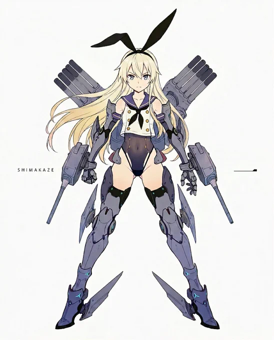 艦これ、島風の改造後の姿がないのかわいそうと聞いてもういっそこういう方向性どうですか アズレンぽくなったけど