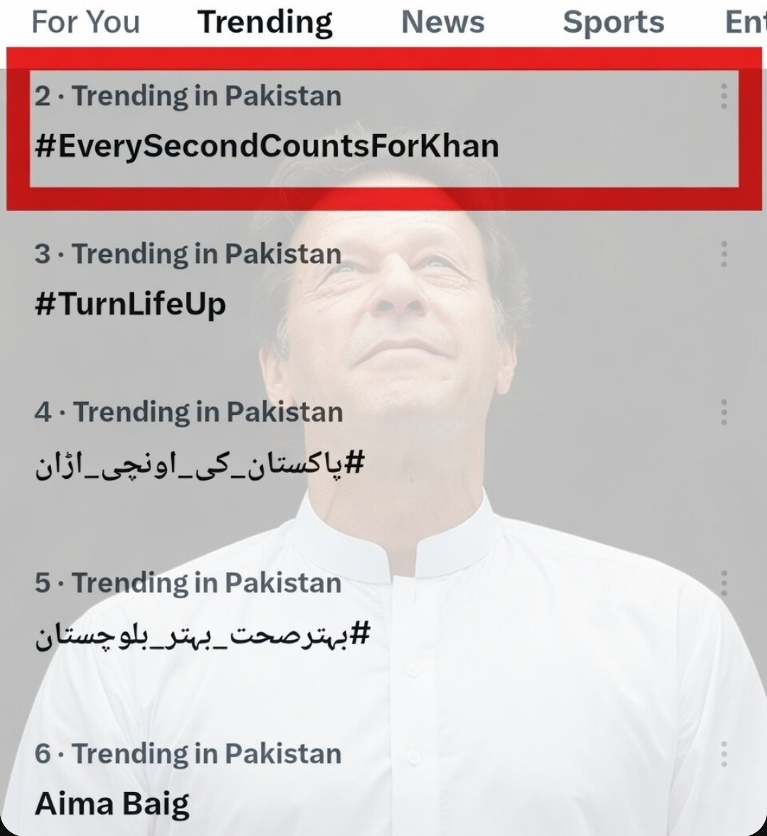 حاضری لگائیں کیا آپ نے اس ٹرینڈ #EverySecondCountsForKhan میں حصہ لیا یا صرف تماشہ دیکھ رہے ہو 🧐