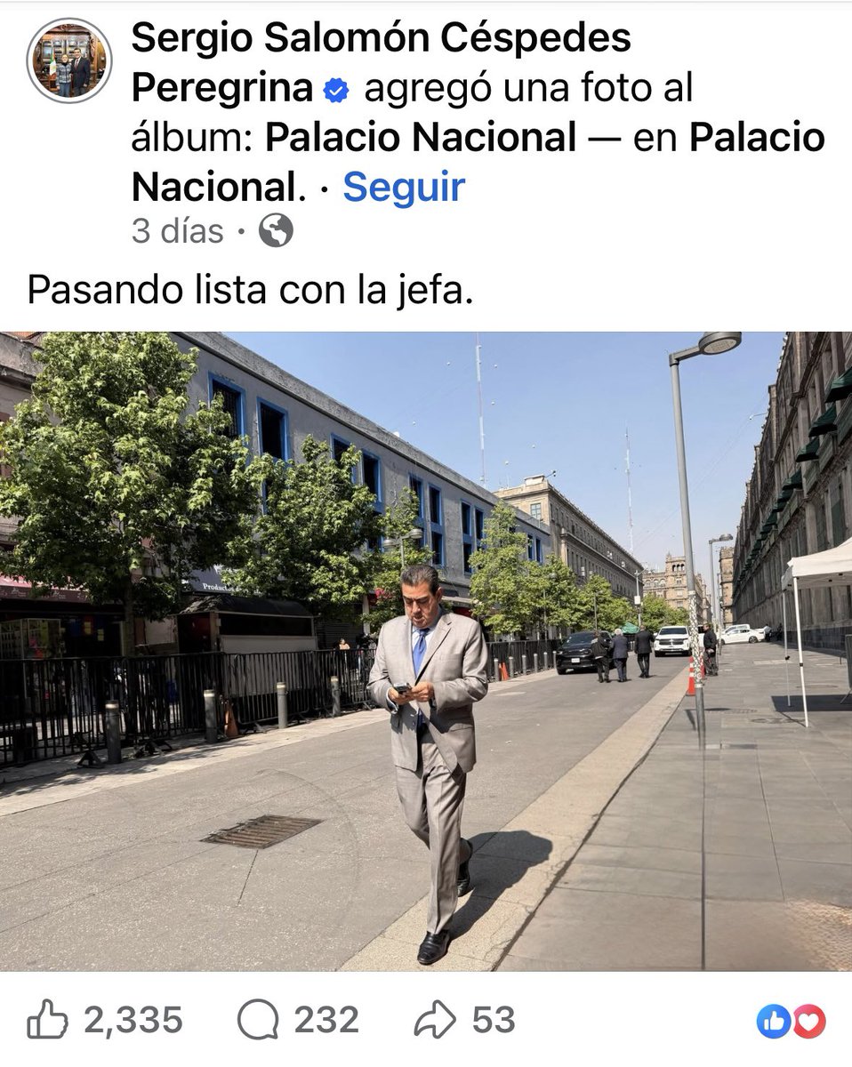 ALunaSilva's tweet image. 📣 Por segunda ocasión en la semana se ha visto a @SergioSalomonC llegar a Palacio Nacional 🦅. Ocurrió hace 3 días y hoy nuevamente. ¿A qué o por qué? Sólo el ex gobernador de #Puebla lo sabe. Pero NO DEJA DE LLAMAR LA ATENCIÓN. Como tampoco las reuniones que en abril sostuvo