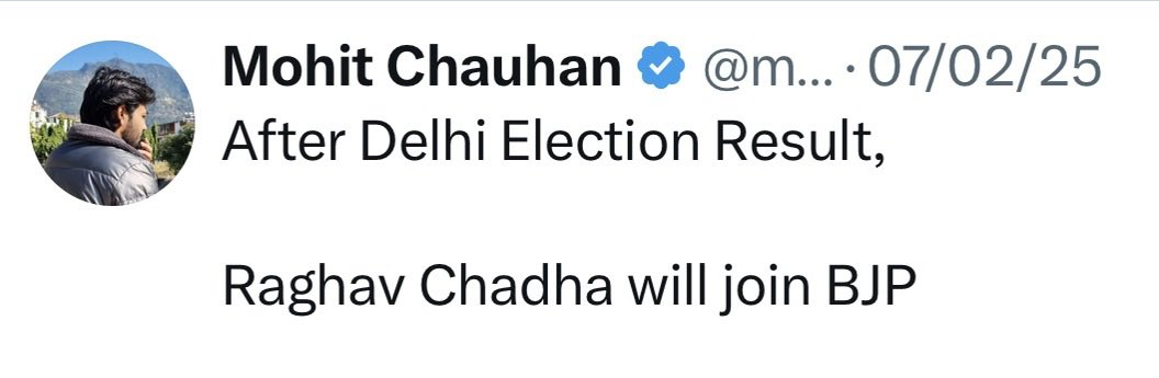 Mohit Chauhan tweet media