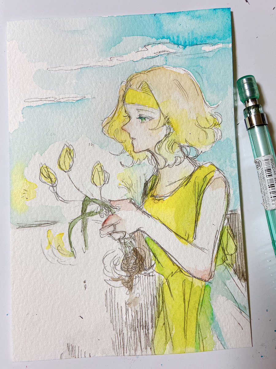 余った！
自然魔法で引っこ抜かれた花を安全地に植えるまで手当？補助？してそう。

 #魔法契約版ワンドロワンライ