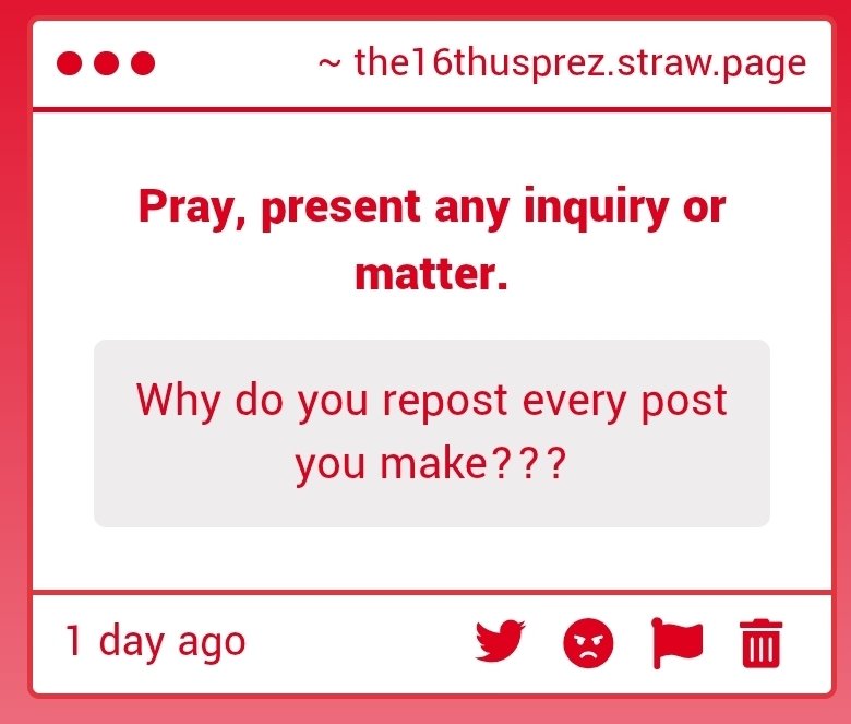 Abraham Lincoln tweet media