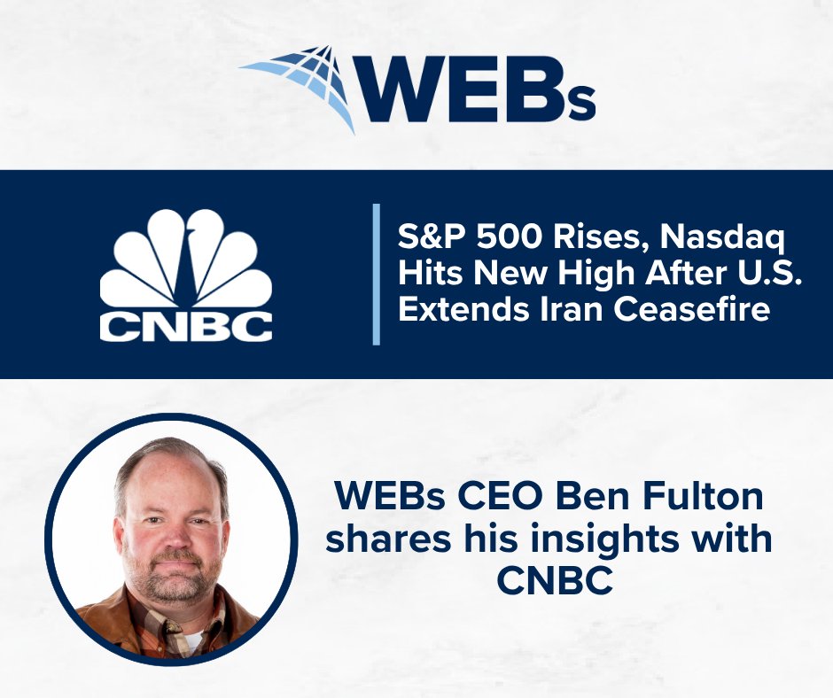 WEBsInv's tweet photo. With the #Nasdaq at all-time highs, investors are looking past geopolitical risks. WEBs CEO Ben Fulton recently told @SeanAustin96 at @CNBC that while he previously saw upside risk, now “the risk is on the downside” and investors should “stay the course.” https://t.co/uec9BocVNo https://t.co/OQ1PTuDJl2