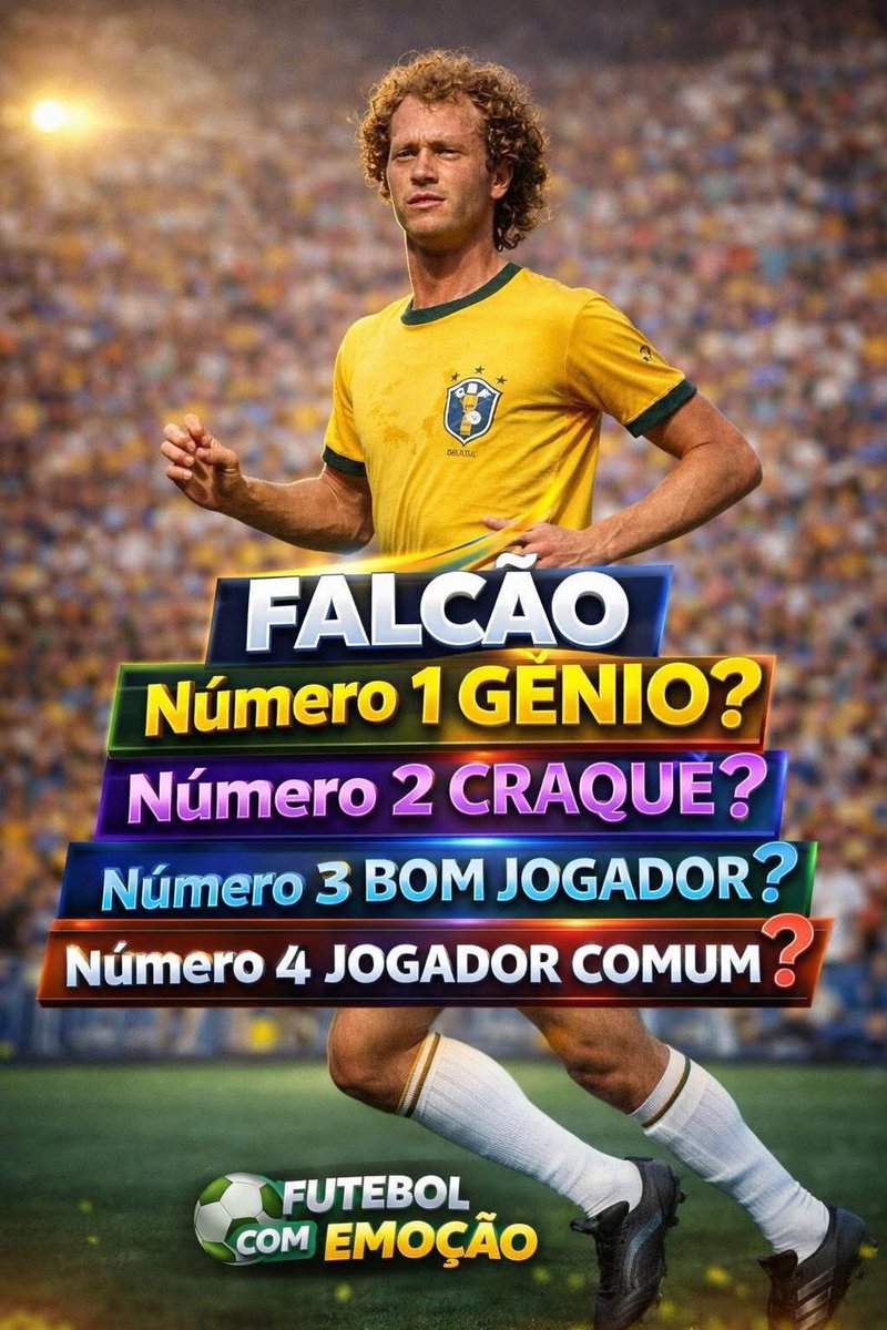 futebol__brazil's tweet photo. FALCÃO FOI O MAIOR MEIO-CAMPISTA DA HISTÓRIA DO BRASIL?

elegância, inteligência e técnica refinada. falcão comandava o meio-campo com autoridade, visão de jogo e passes que pareciam desenhados. 
#falcao #selecaobrasileira #futebol #lenda #historia #nostalgia #craque https://t.co/H64Kvc7FfO