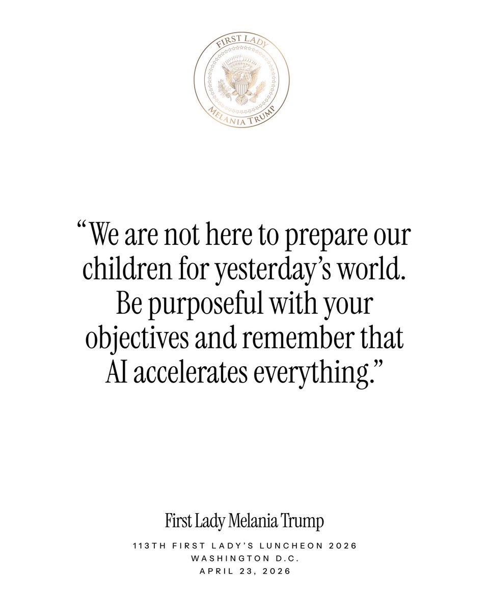 First Lady Melania Trump tweet media