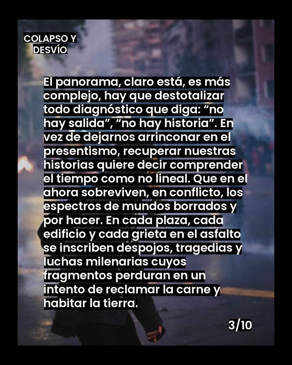 Colapso y Desvío tweet media