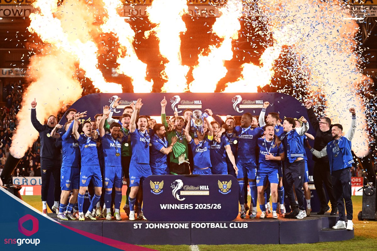 snsgroup's tweet photo. ๐ William Hill Championship Winners! @StJohnstone
#WHCHAMP | #SJFC https://t.co/966O1pCgBn