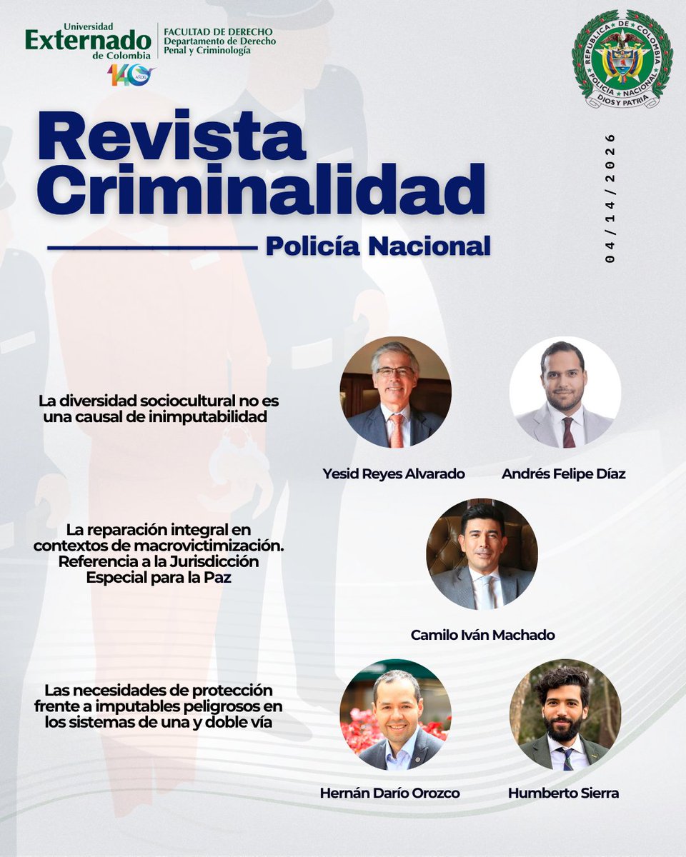 Departamento de Derecho Penal y Criminología UEC tweet media