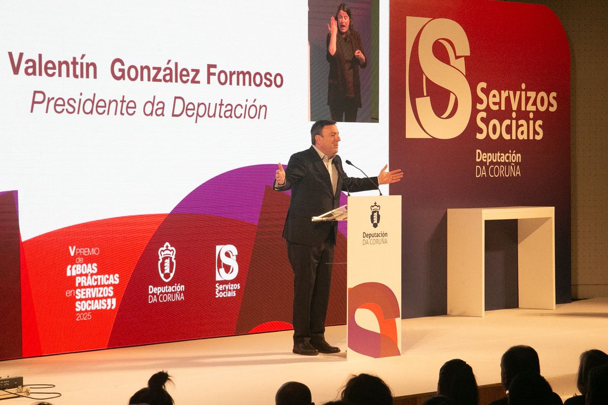 ValentinFormoso's tweet photo. Parabéns, @IBSPadreRubinos, @Aspronaga, @ContraCancerAC, @f_hospitalarias, @infanciagalicia e @FErgueteIntegr e Xosé Ameixeiras @vozcarballo, premios de Servizos Sociais 2026 da @Depucoruna.

Grazas a tod@s os que traballades cada día para mellorar a vida doutras peroas. https://t.co/3u5cCmm5Mi