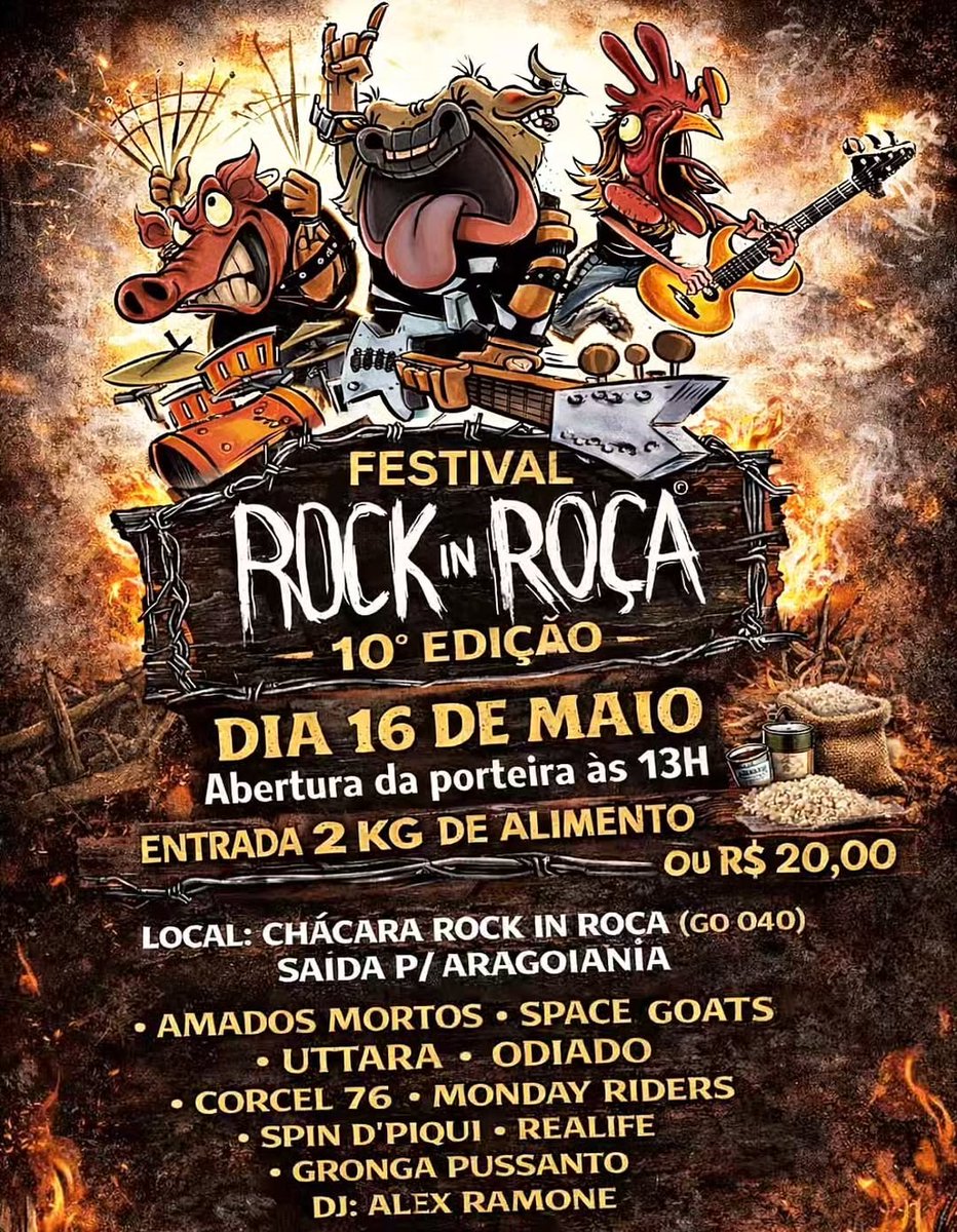 O peso do ODIADO no Rock In Roça 10! 🤘 O Groove Metal goiano invade Aragoiânia dia 16/05 para celebrar 10 anos de festival. Garanta seu lugar no mosh! 🔥

Saiba tudo: sanguefrioproducoes.com/n/5994

#Odiado #GrooveMetal #RockInRoça #Metal