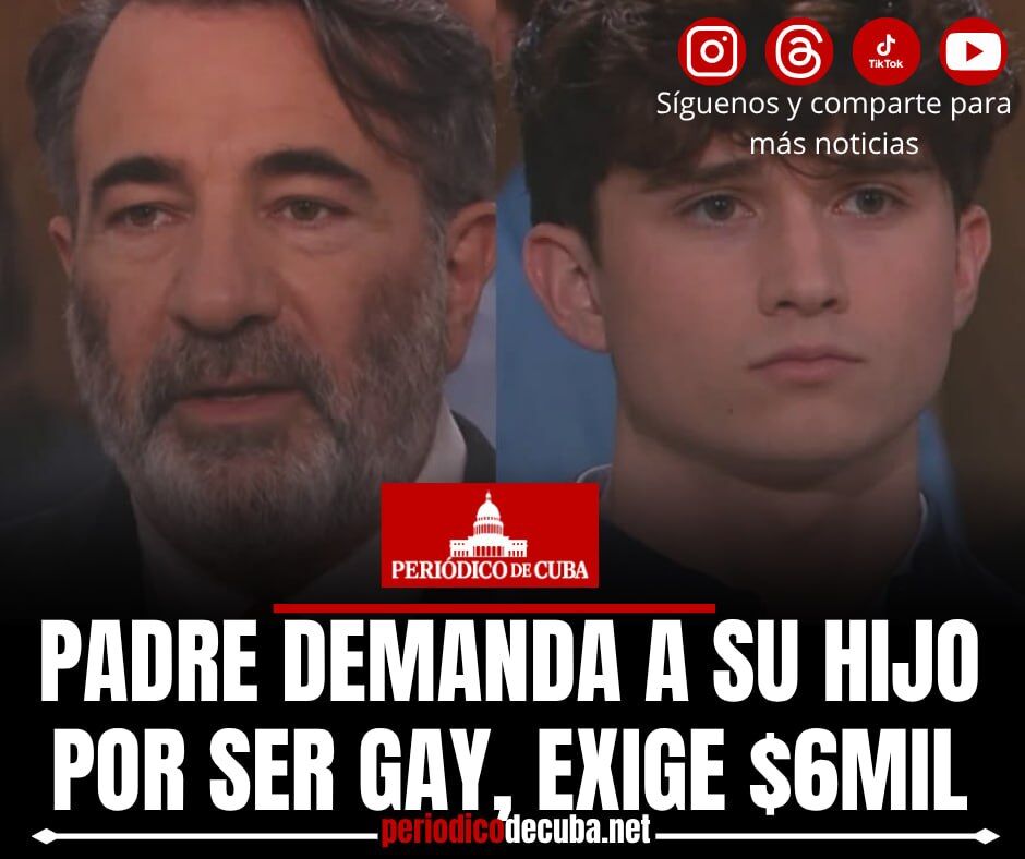 PeriodicodeCuba's tweet image. ⛔️DISCRIMINACIÓN⛔️ Padre demanda a su hijo por ser gay y exige una cifra de 6000 dólares por “crianza inútil”

Para más información acceder al primer comentario 👇🏻

#periodicodecuba #parati #Cuba #noticia #derechoshumanos  #EstadosUnidos