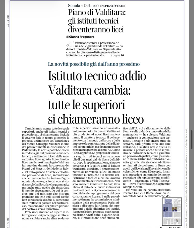 antonio911975's tweet photo. Come si fa a parlare di restituire dignità alle scuole tecniche solo cambiando loro il nome in licei? Ma veramente pensiamo che tutto sia solo apparenza e marketing? ⁦@G_Valditara⁩ #scuola #ITS #istitutitecnici https://t.co/CI1BHe367z